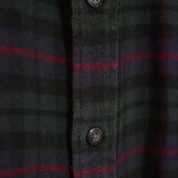 UNTUCKit Slim Fit Flannel Shirt - Men’s Large - Green/Red Plaid Button Down - Picture 7 of 14